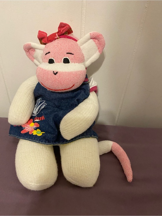 handmade Other - 💰Sock Monkey with Denim Dress!!!💰